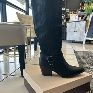 Women's Black Leather Boots